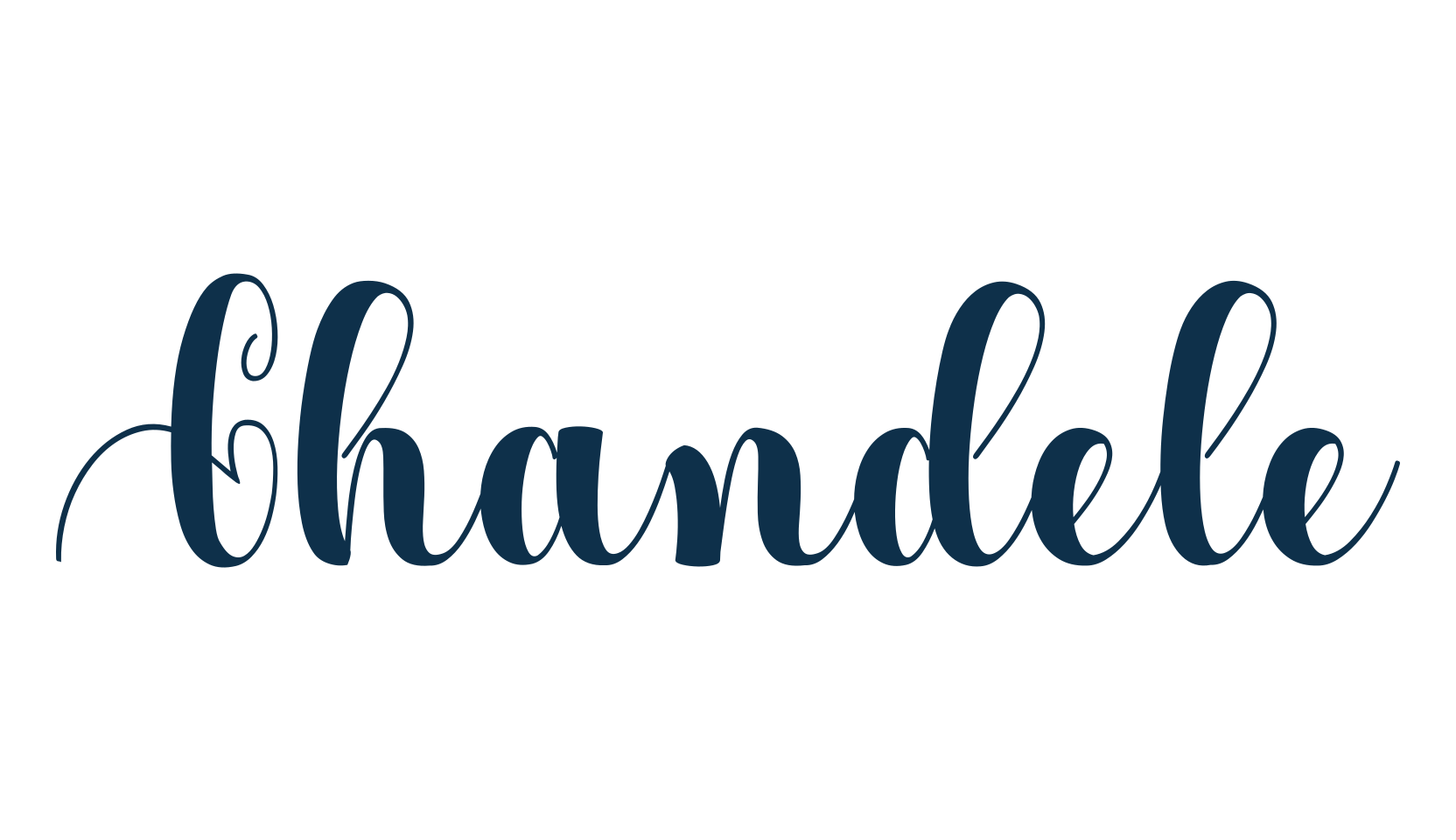 Chandele, script calligraphy fancy decorative font preview