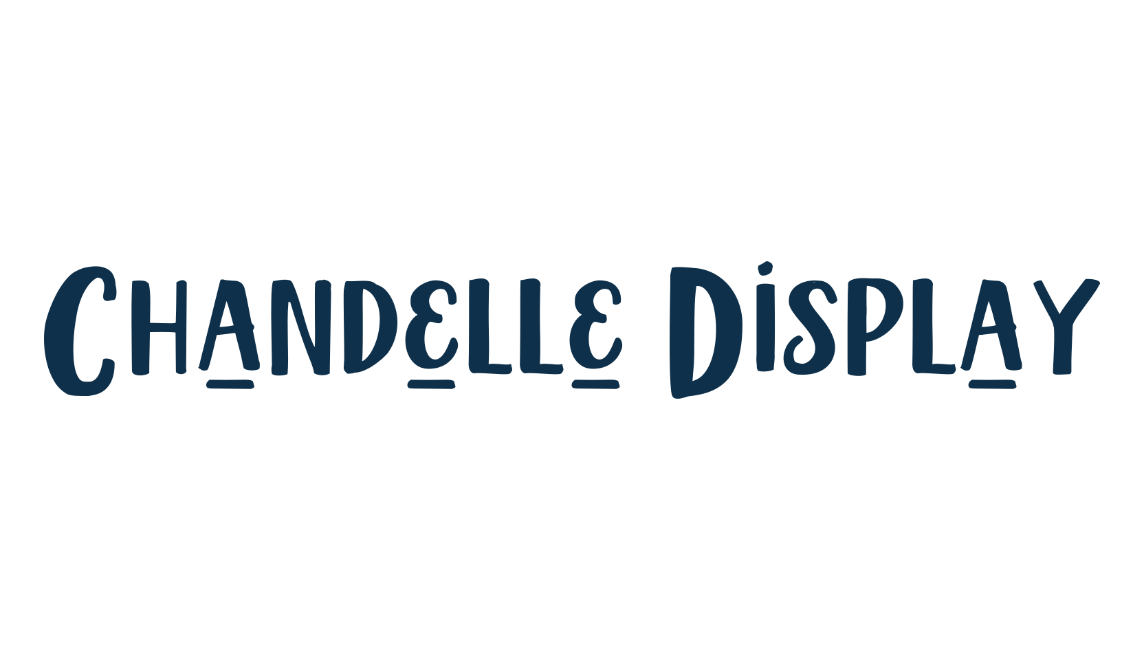 Chandelle Display, fancy various decorative script calligraphy font preview
