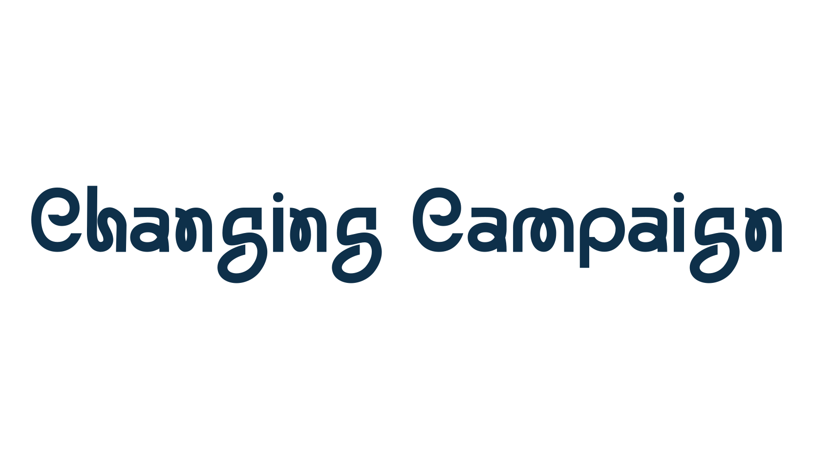 Changing Campaign, various font preview