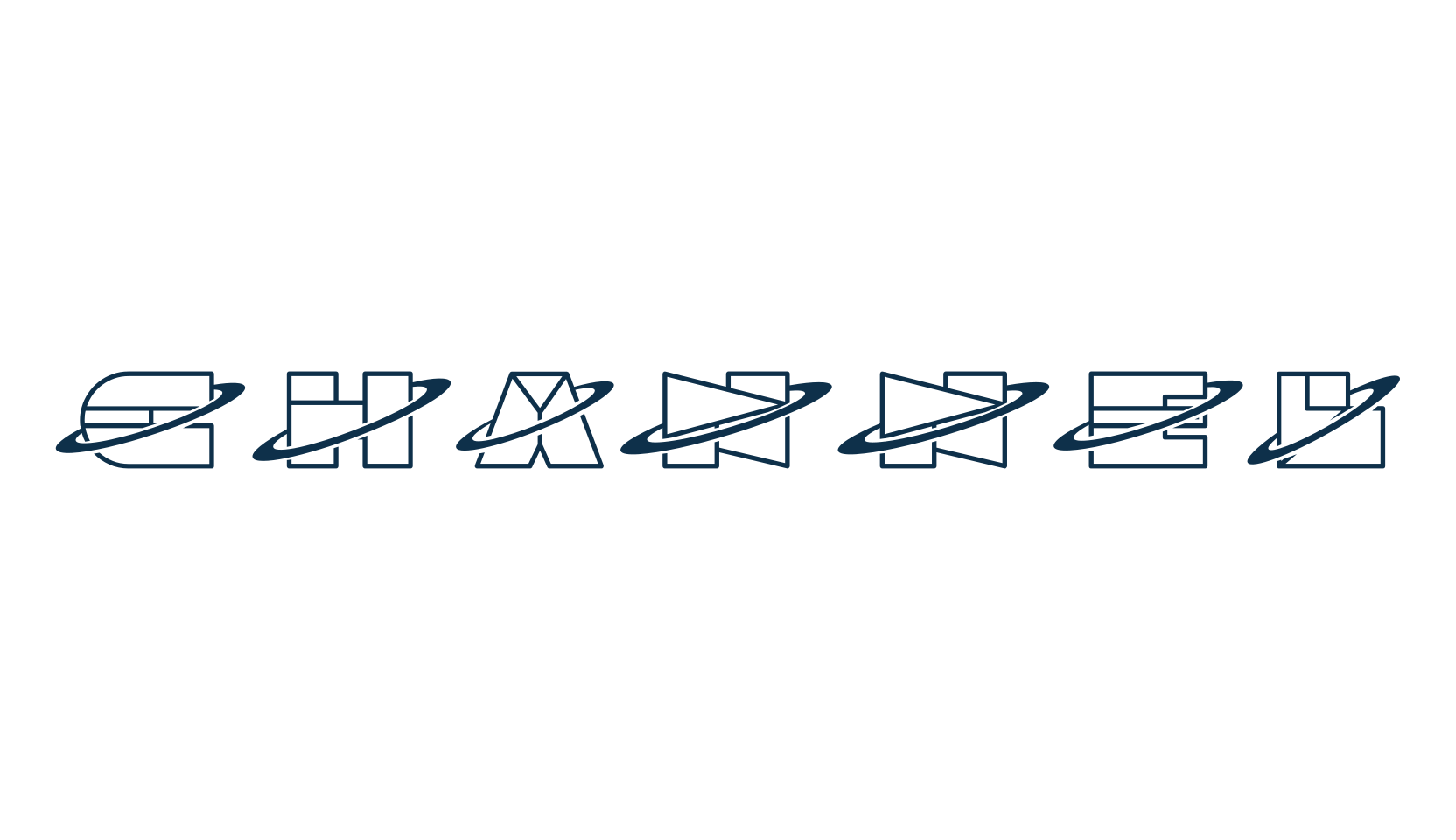 Channel, fancy decorative font preview