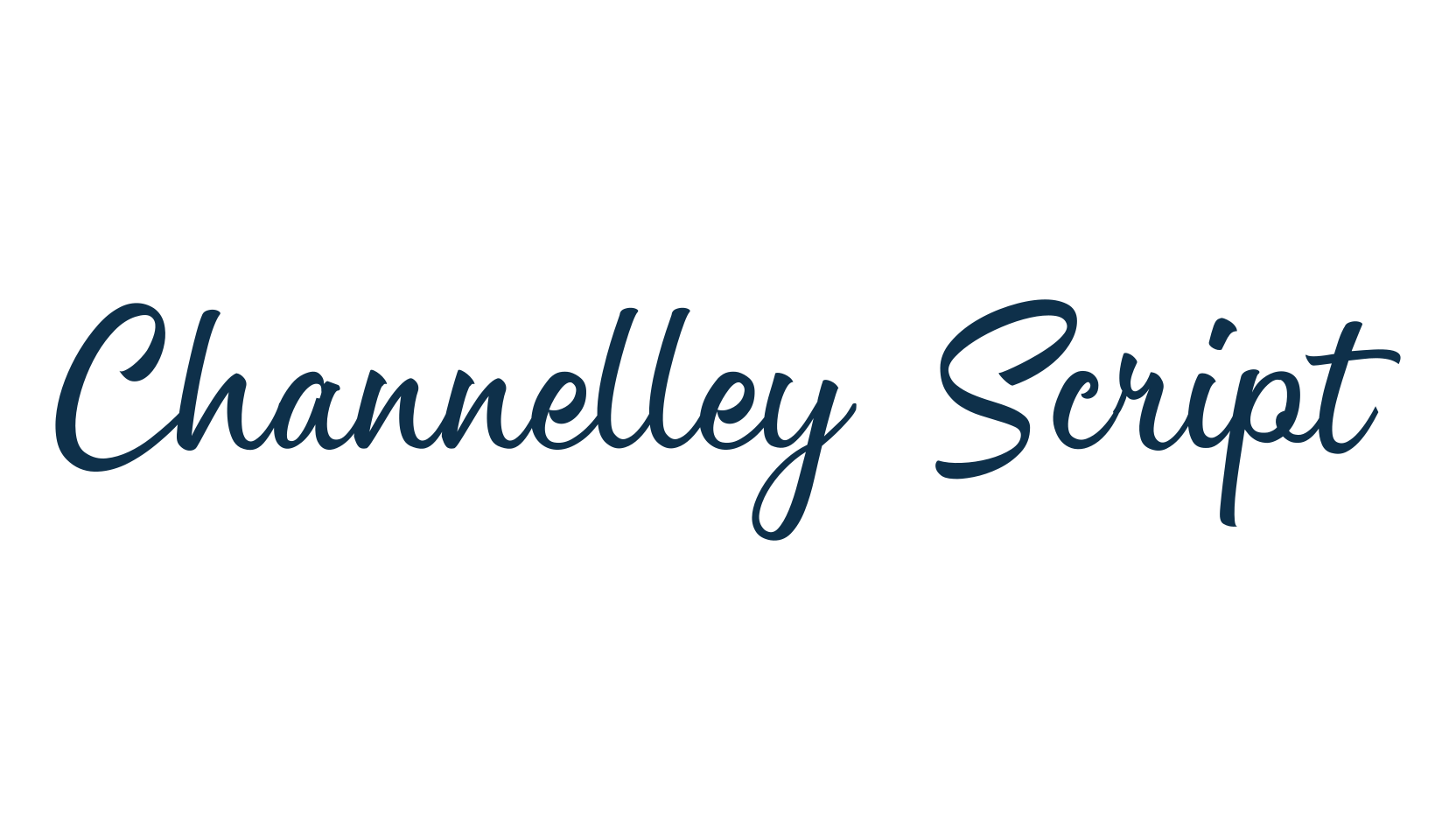 Channelley Script, display market font preview