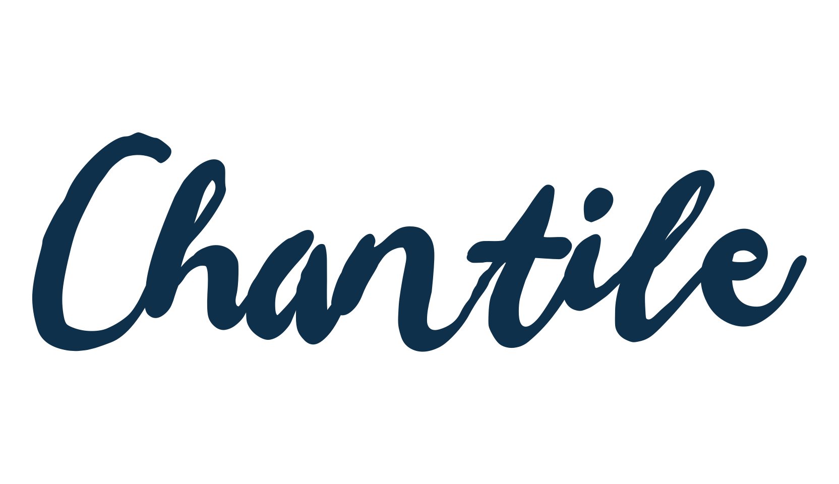 Chantile, script handwritten fancy decorative calligraphy font preview