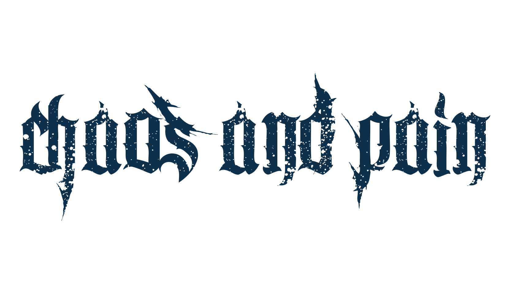 Chaos and Pain, modern font preview