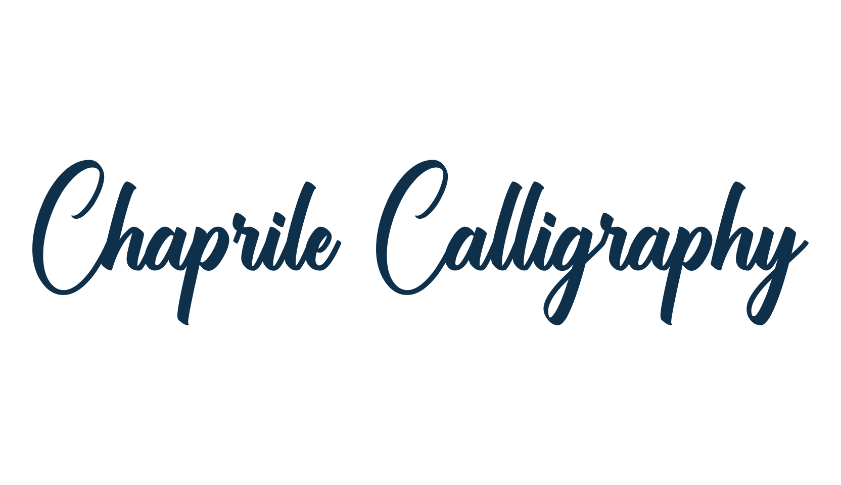Chaprile Calligraphy, calligraphy font preview