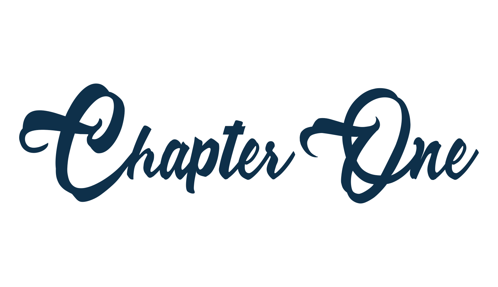 Chapter One, old school font preview