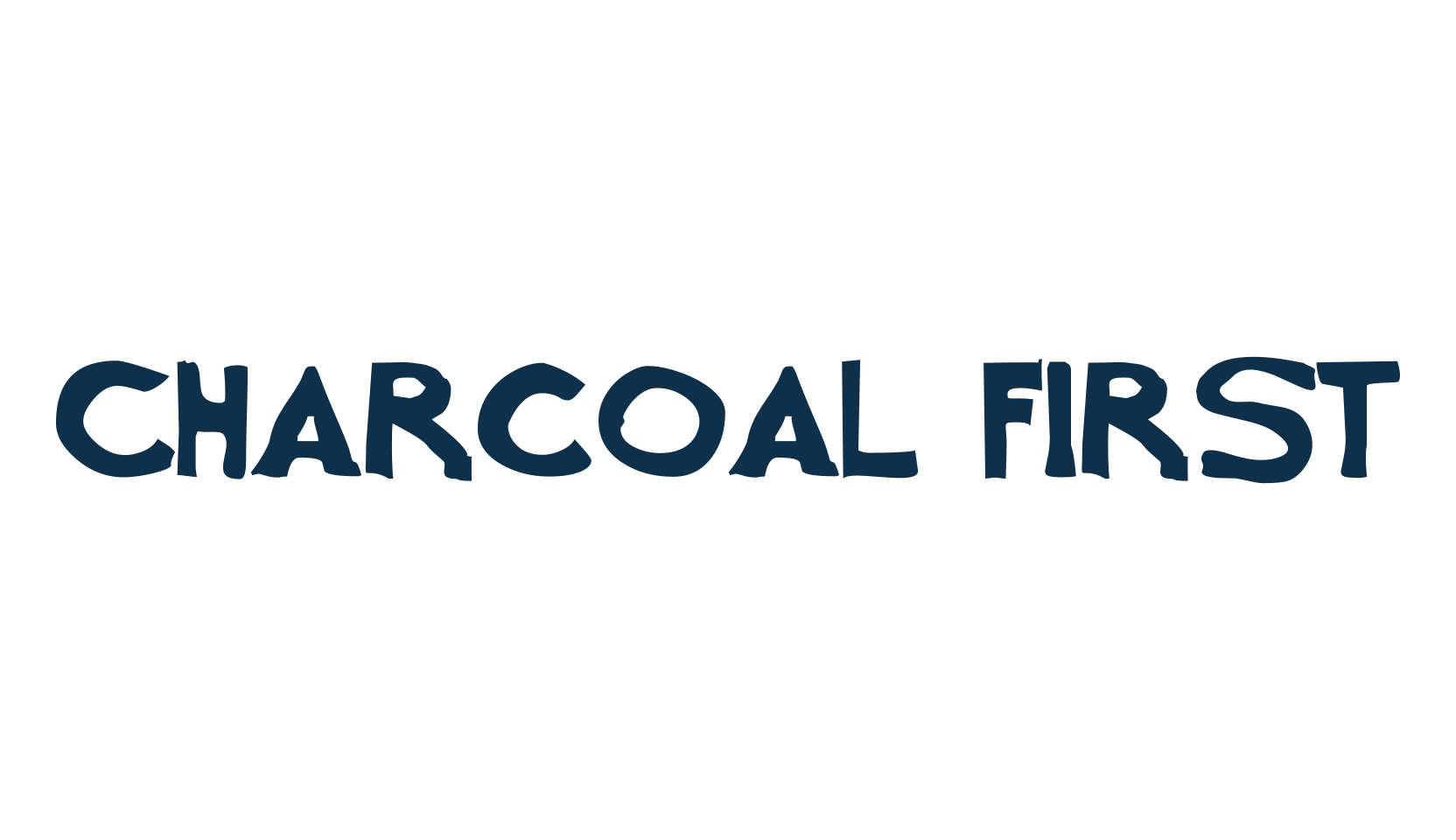 Charcoal First, fancy eroded decorative font preview