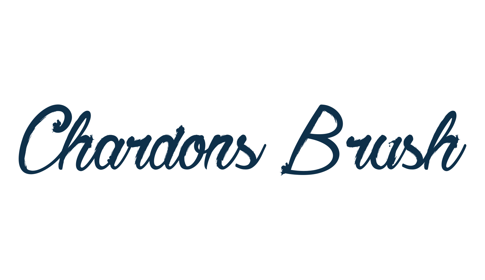 Chardons Brush, brush font preview