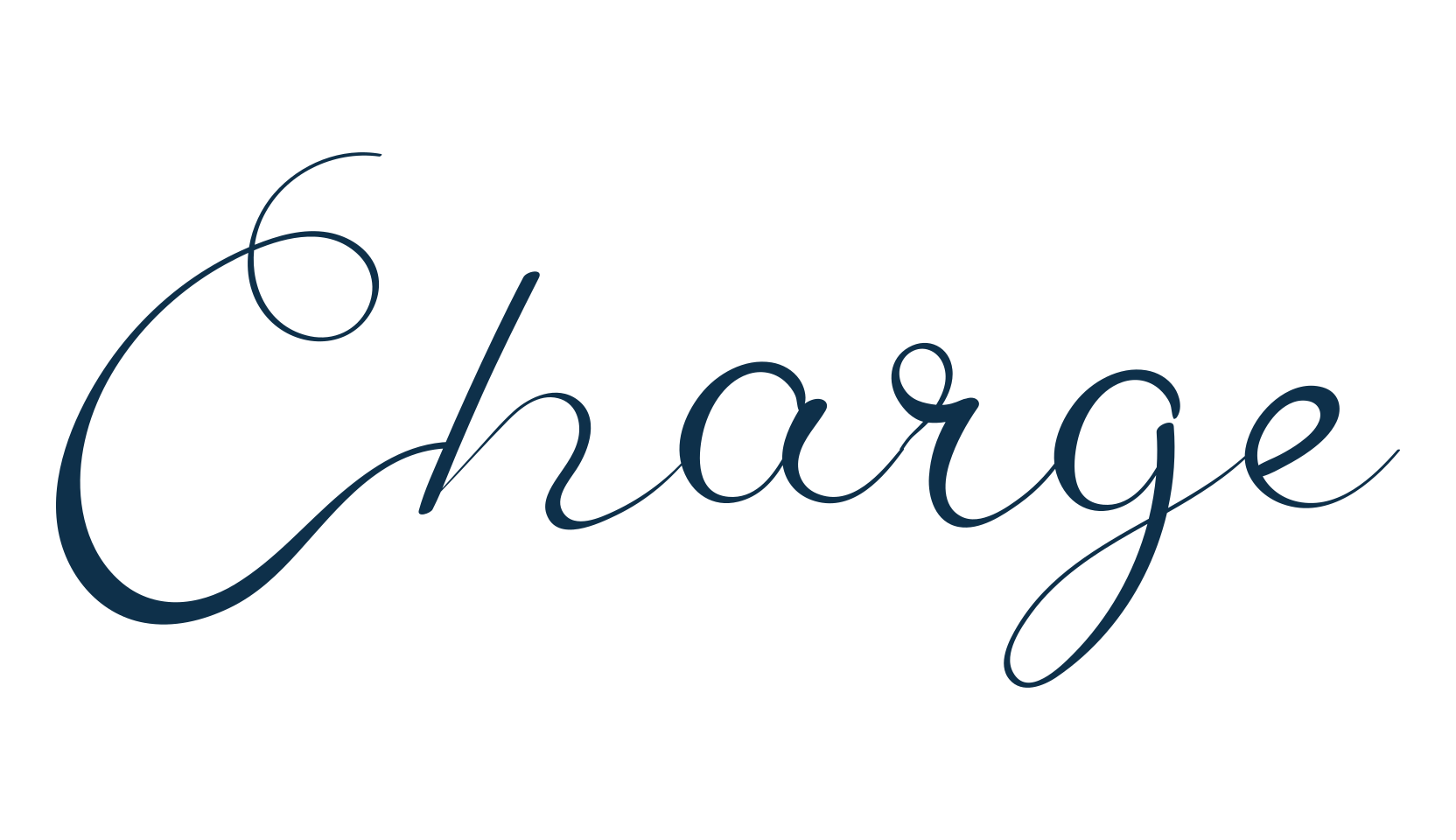Charge (charge-2), calligraphy font preview