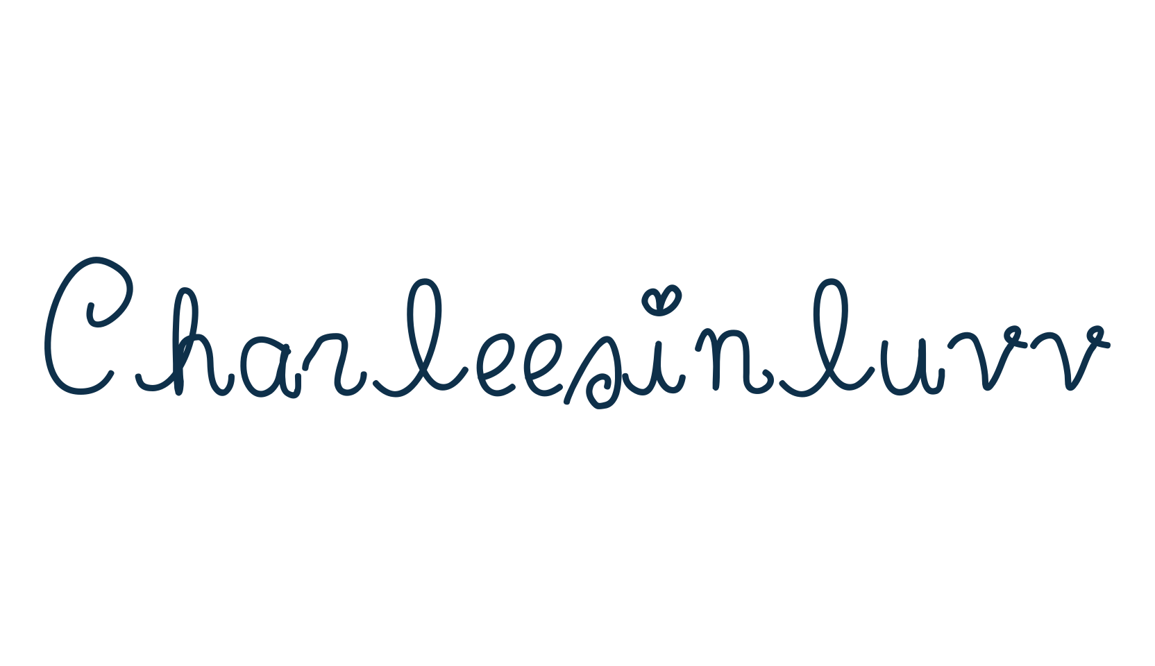 Charleesinluvv, script handwritten fancy decorative calligraphy font preview