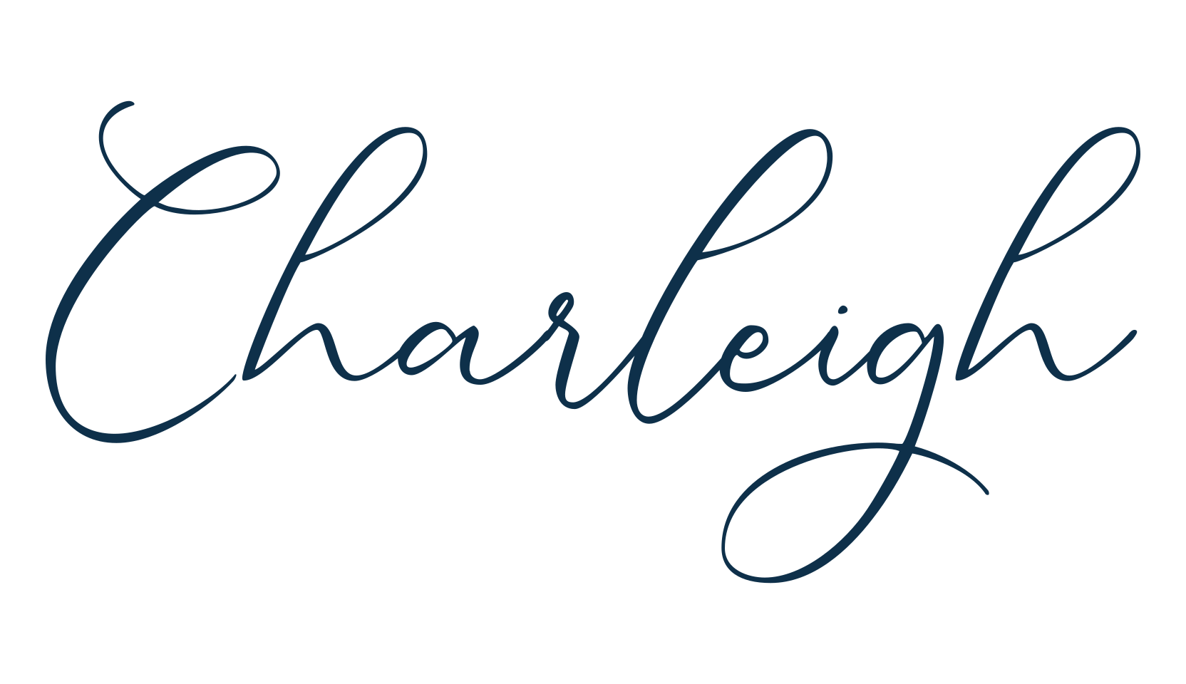 Charleigh, script handwritten fancy decorative calligraphy font preview