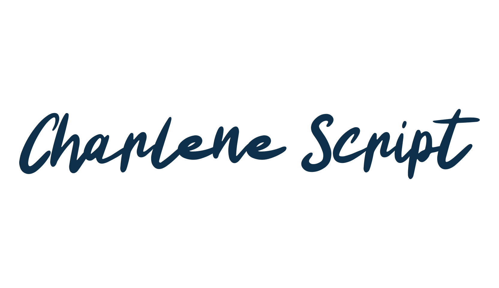 Charlene Script, script handwritten fancy decorative calligraphy font preview