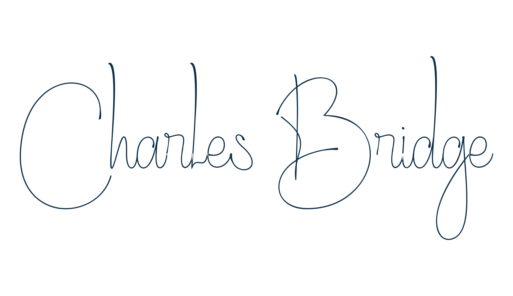 Charles Bridge, display market font preview