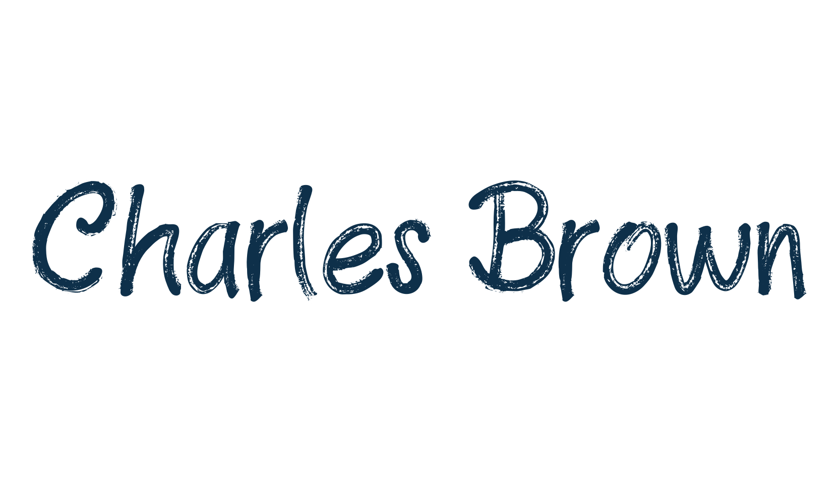 Charles Brown, brush font preview