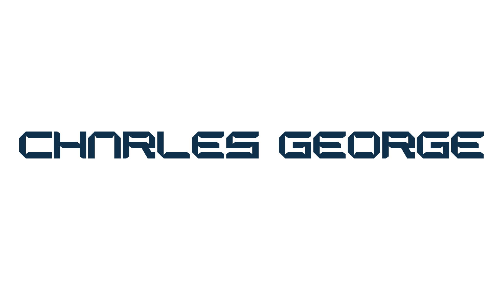 Charles George, square font preview