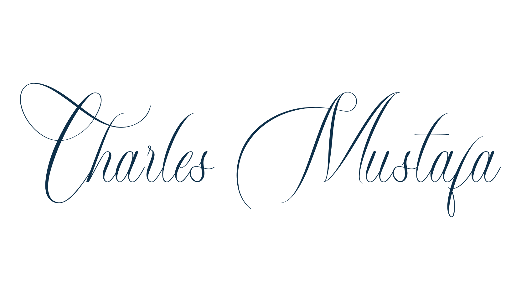 Charles Mustafa, calligraphy font preview
