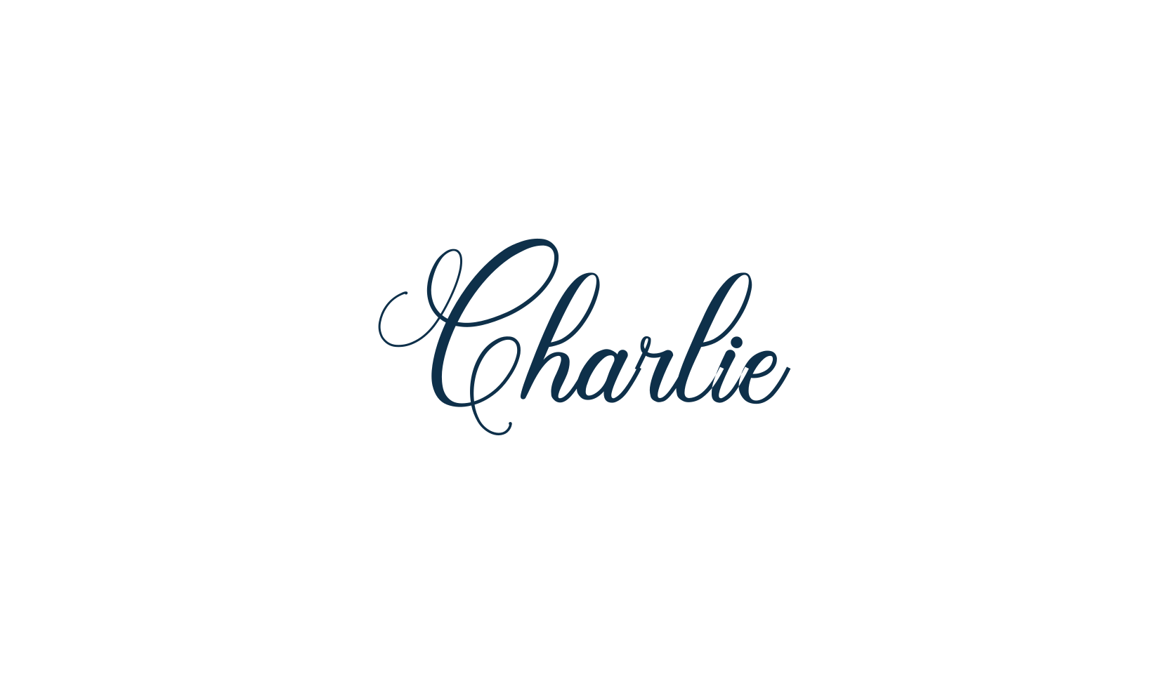 Charlie (charlie-2), calligraphy font preview