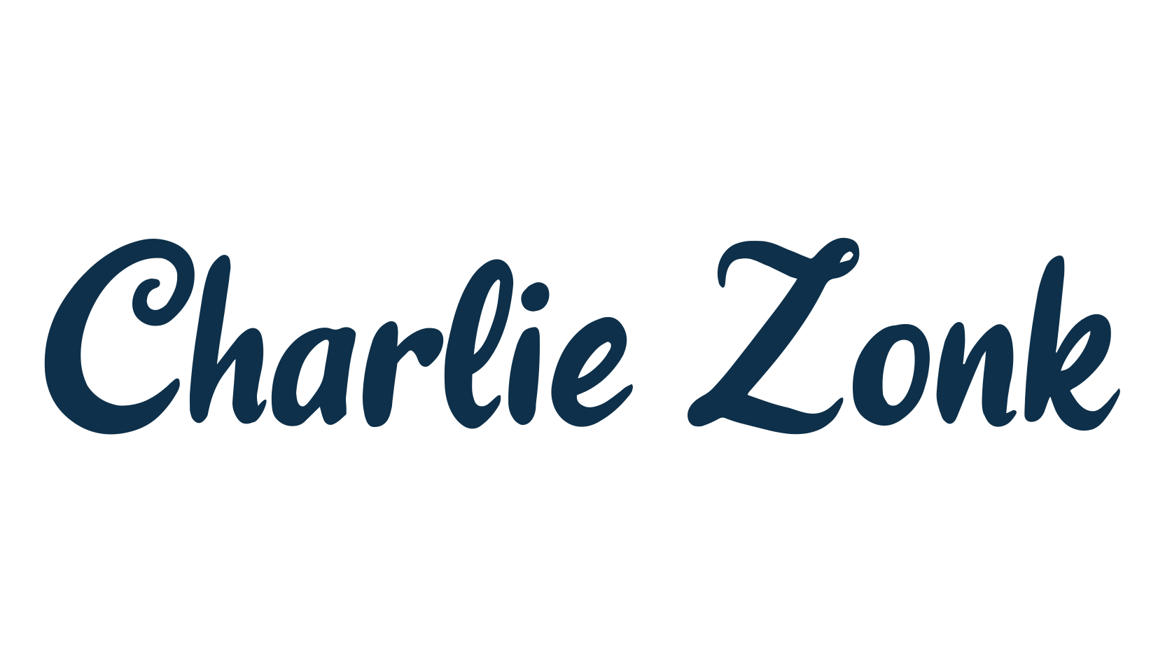 Charlie Zonk, fancy decorative font preview