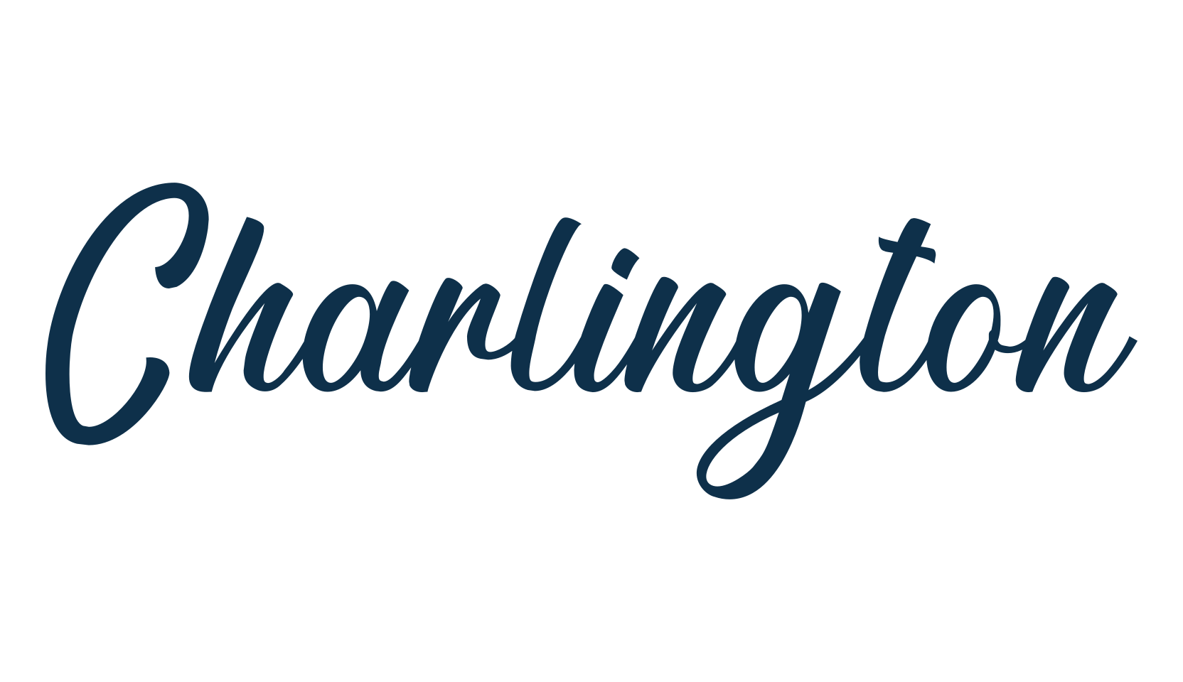 Charlington, script calligraphy fancy decorative font preview