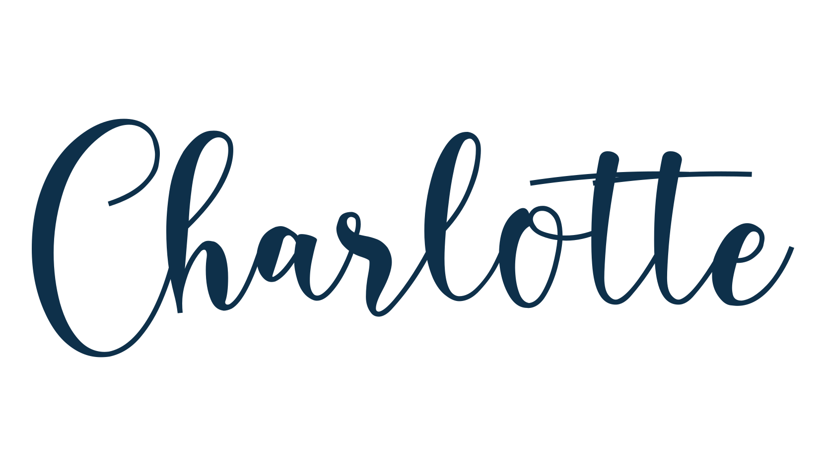 Charlotte (charlotte-8), script calligraphy fancy decorative font preview