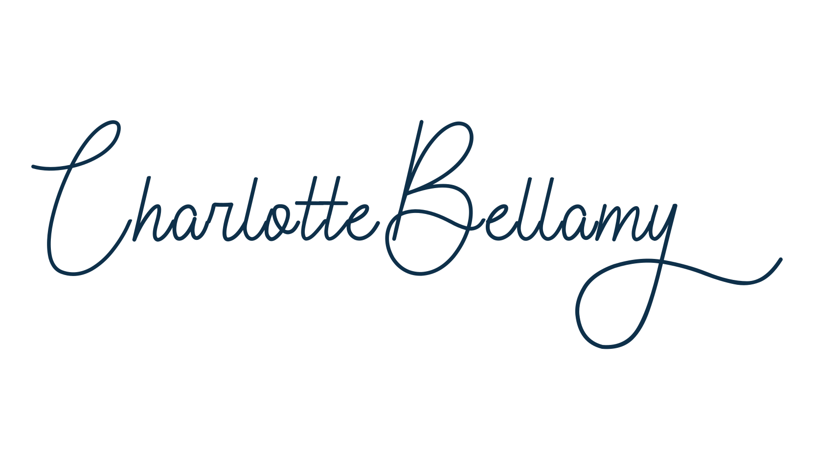 Charlotte Bellamy, script handwritten fancy decorative calligraphy font preview