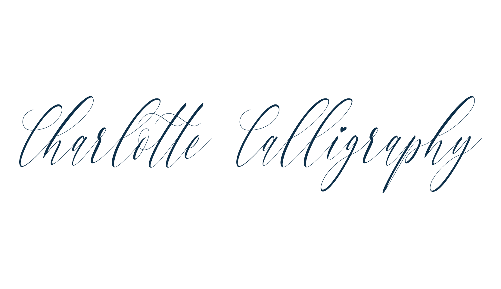 Charlotte Calligraphy, calligraphy font preview