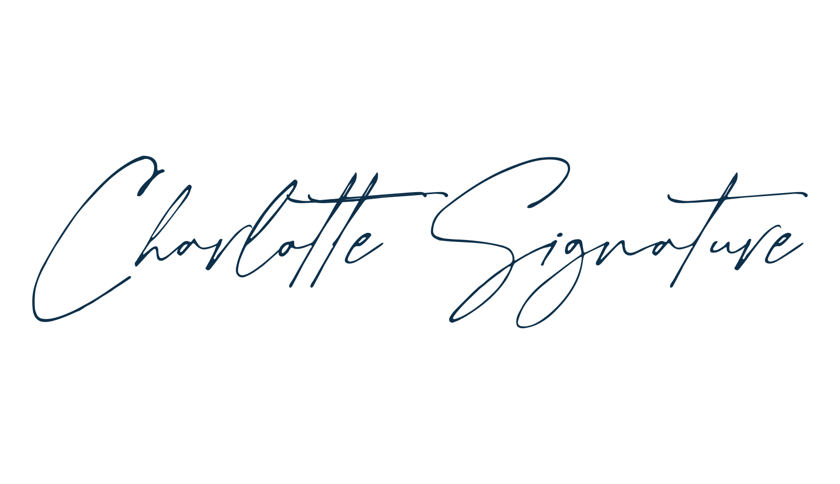 Charlotte Signature, handwriting font preview