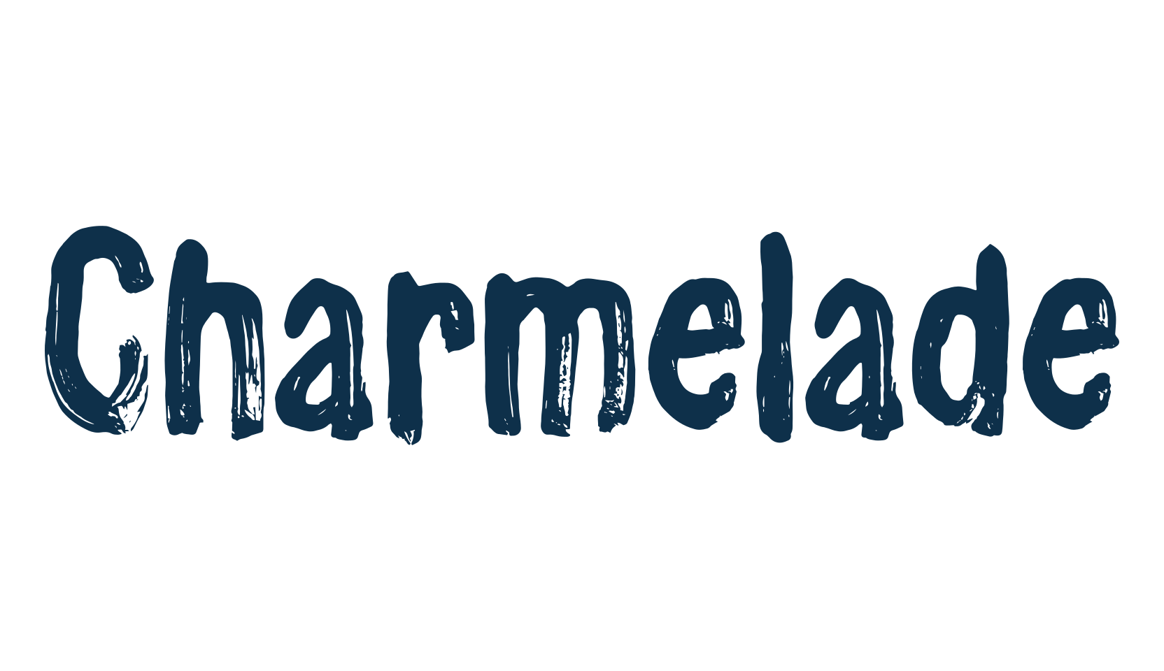 Charmelade, script brush fancy decorative calligraphy font preview