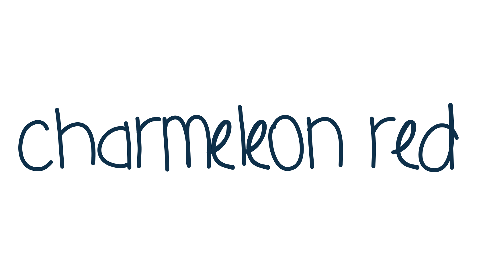 Charmeleon Red, script handwritten fancy decorative calligraphy font preview