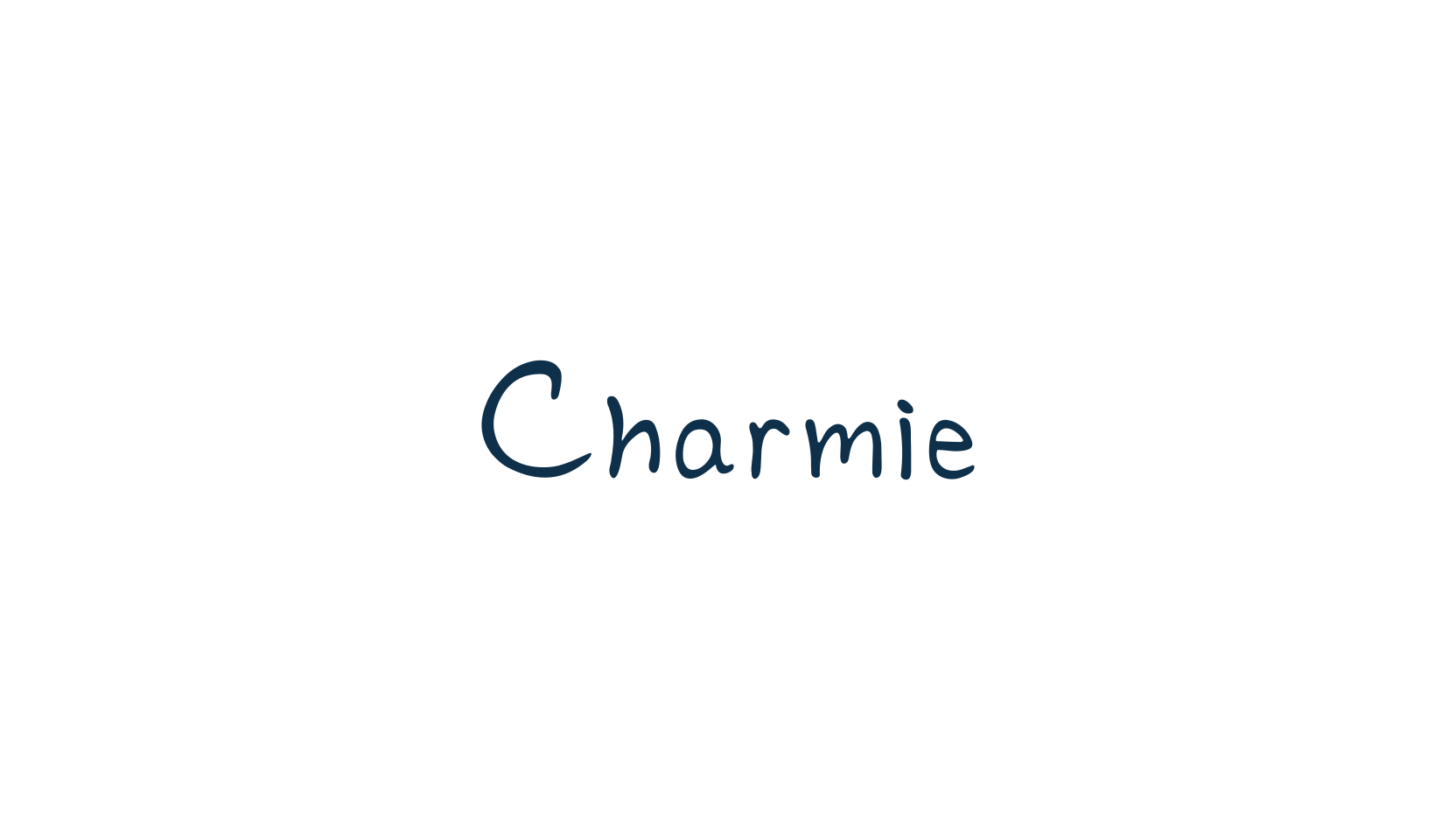 Charmie, handwriting font preview