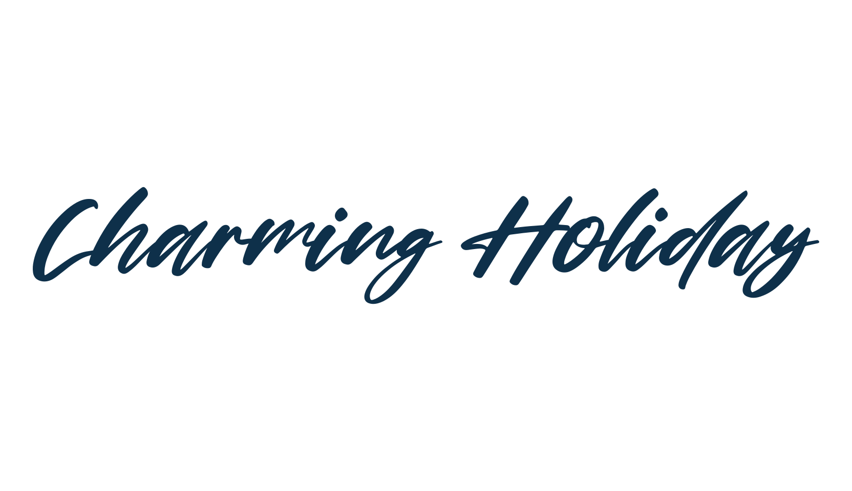Charming Holiday, handwriting font preview