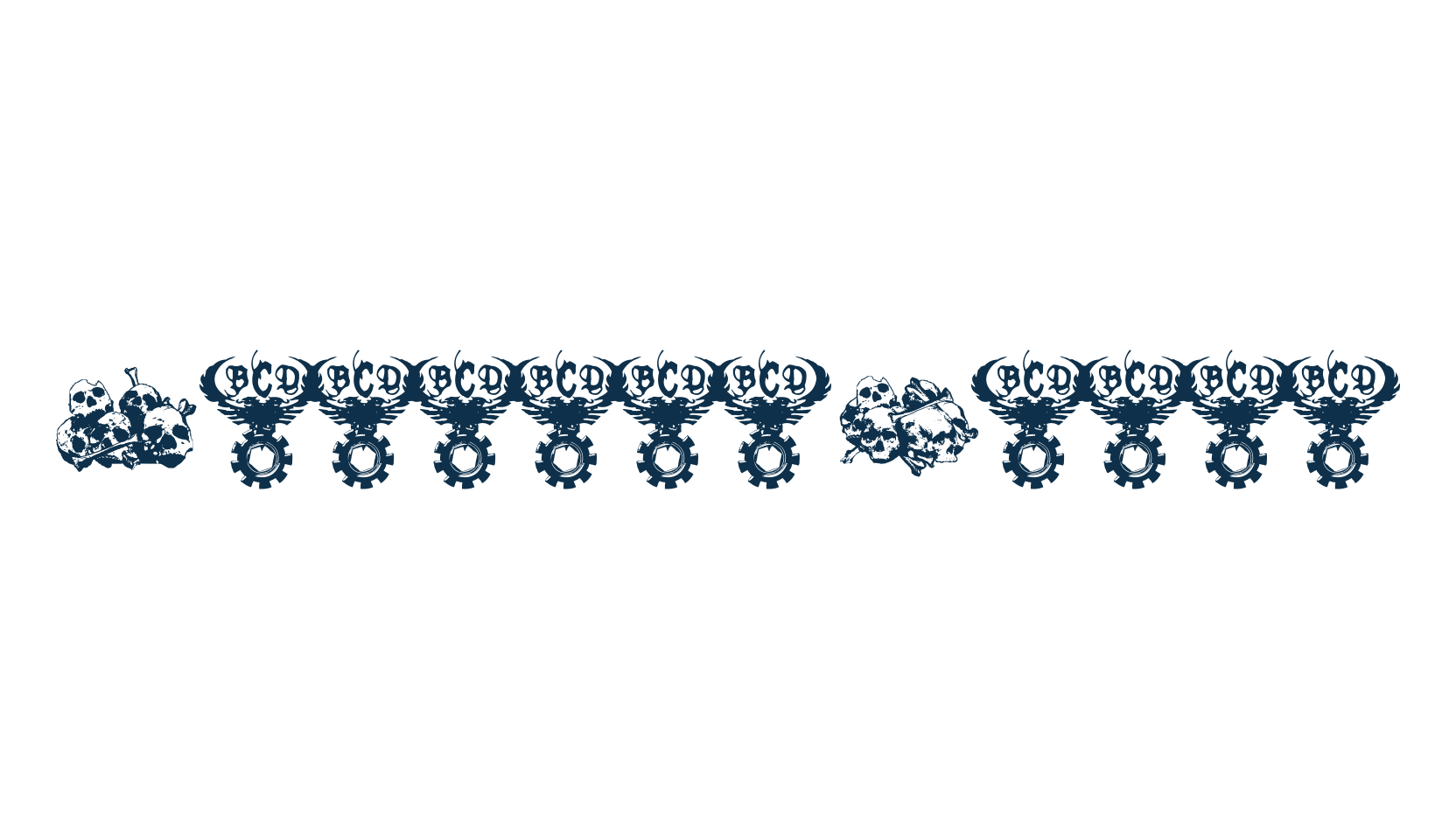 Charnel House, display market font preview