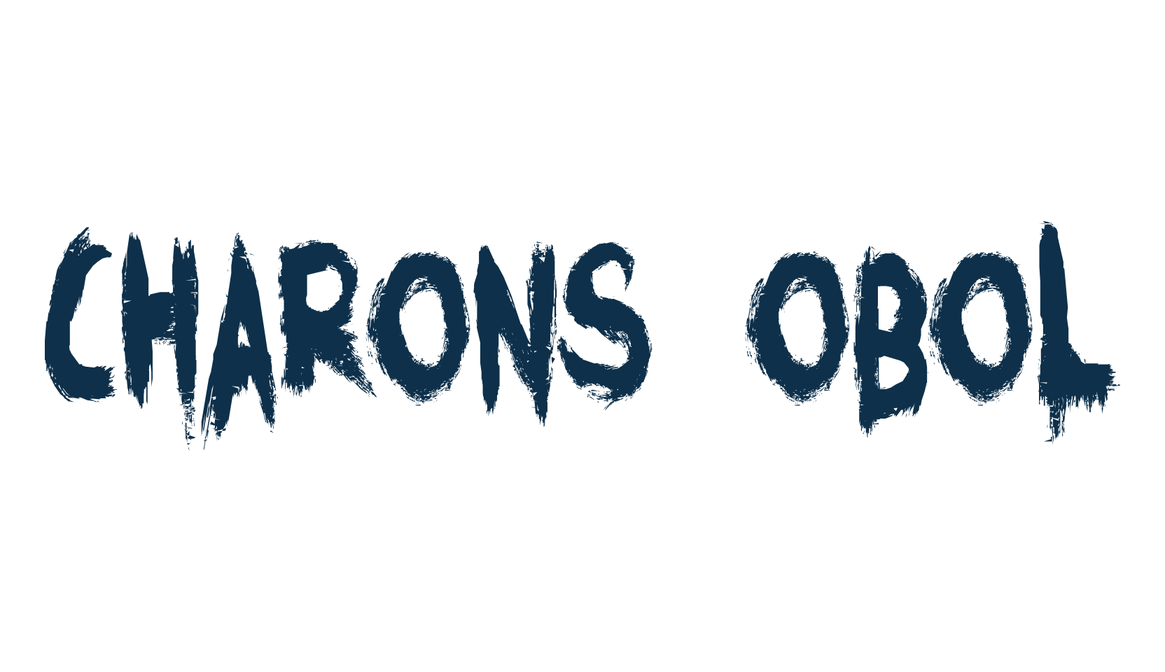Charons Obol, halloween font preview