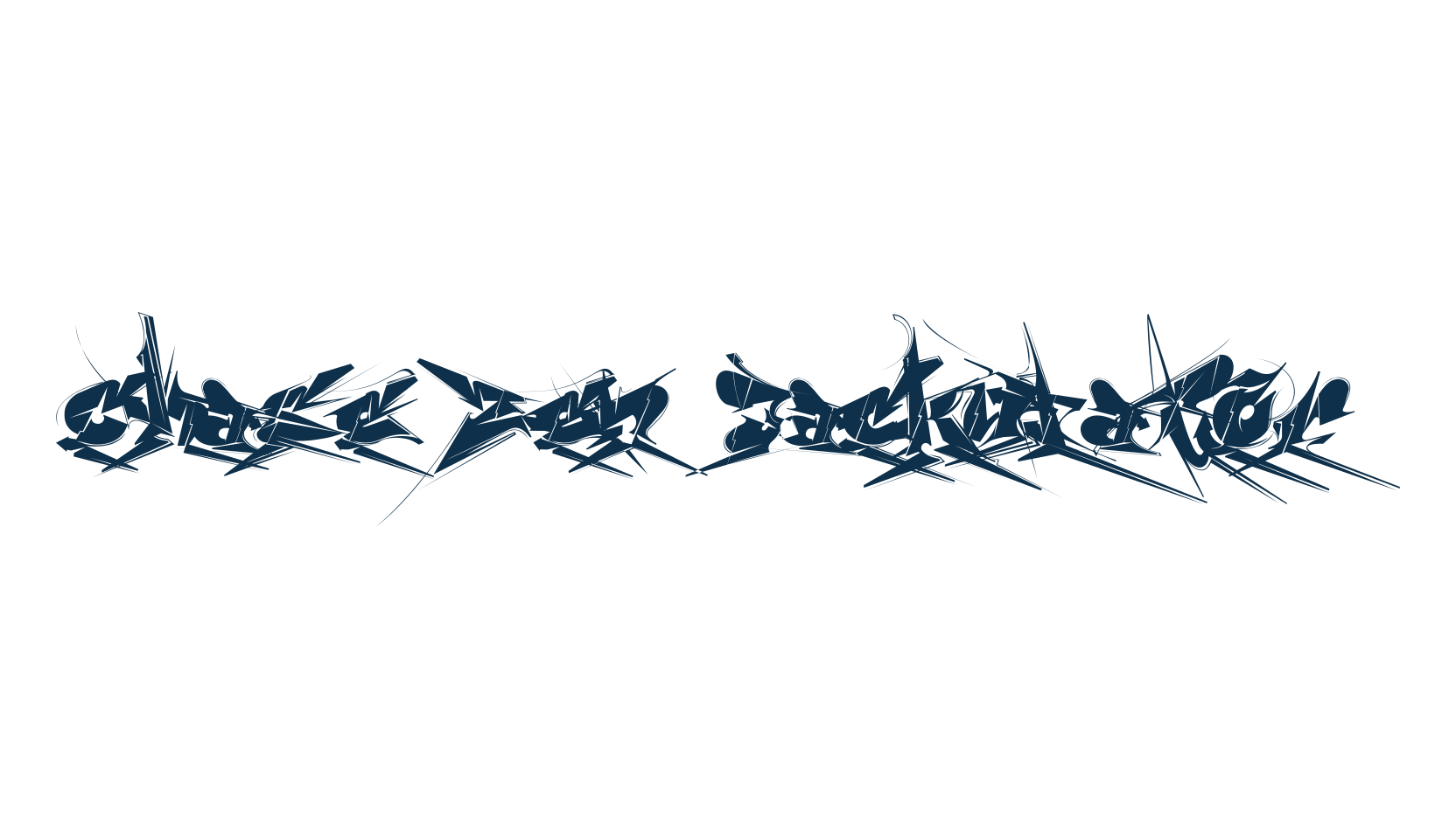 Chase Zen Jackulator, graffiti font preview