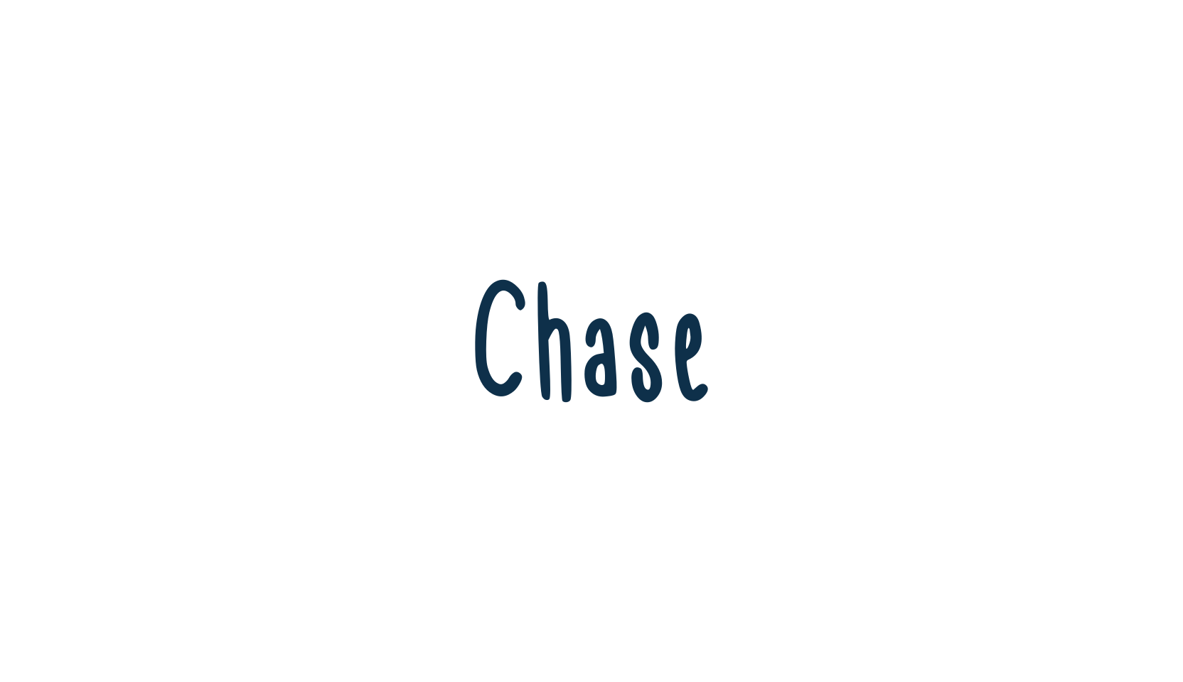 Chase, script handwritten fancy decorative calligraphy font preview