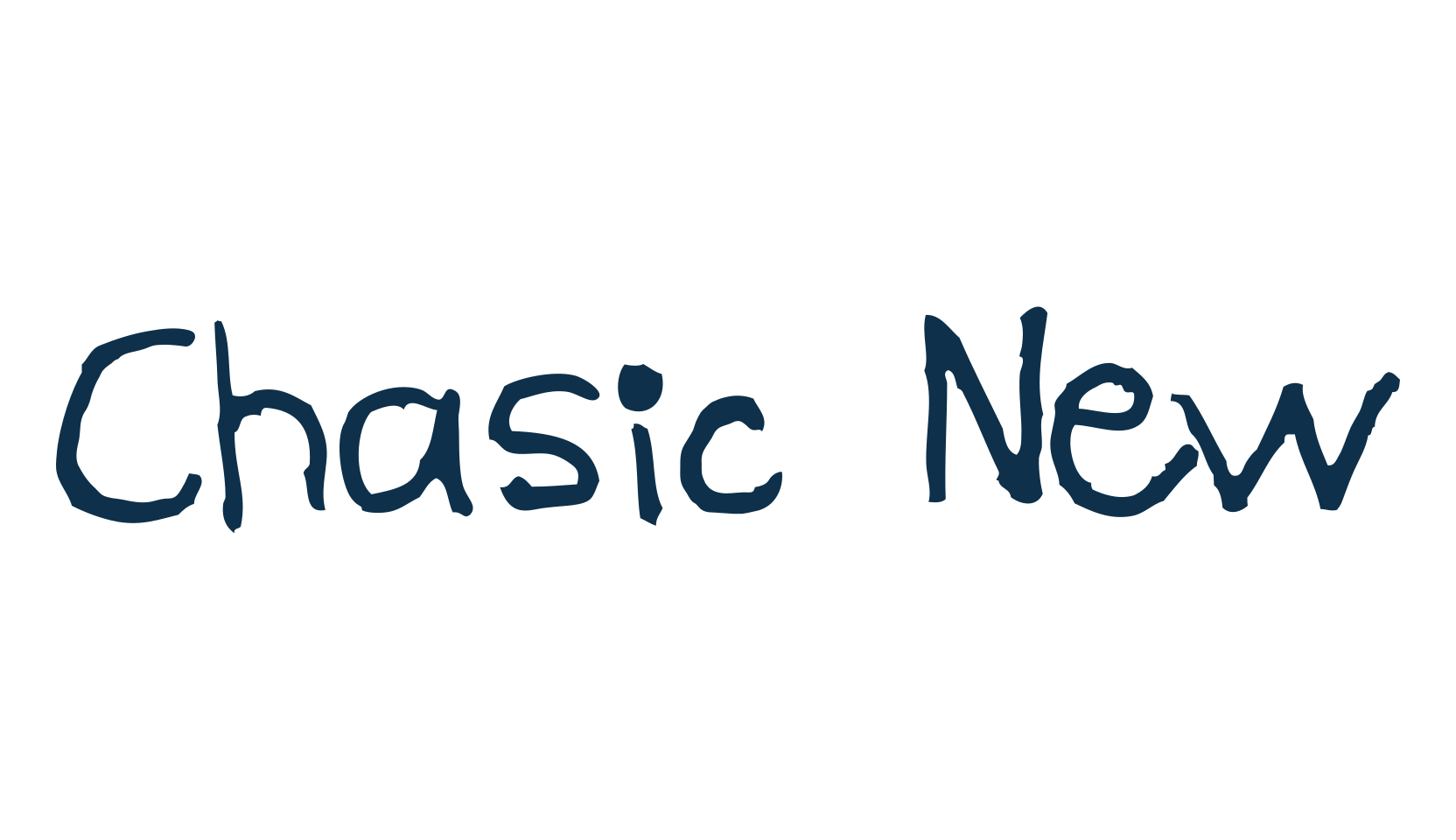 Chasic New, handwriting font preview