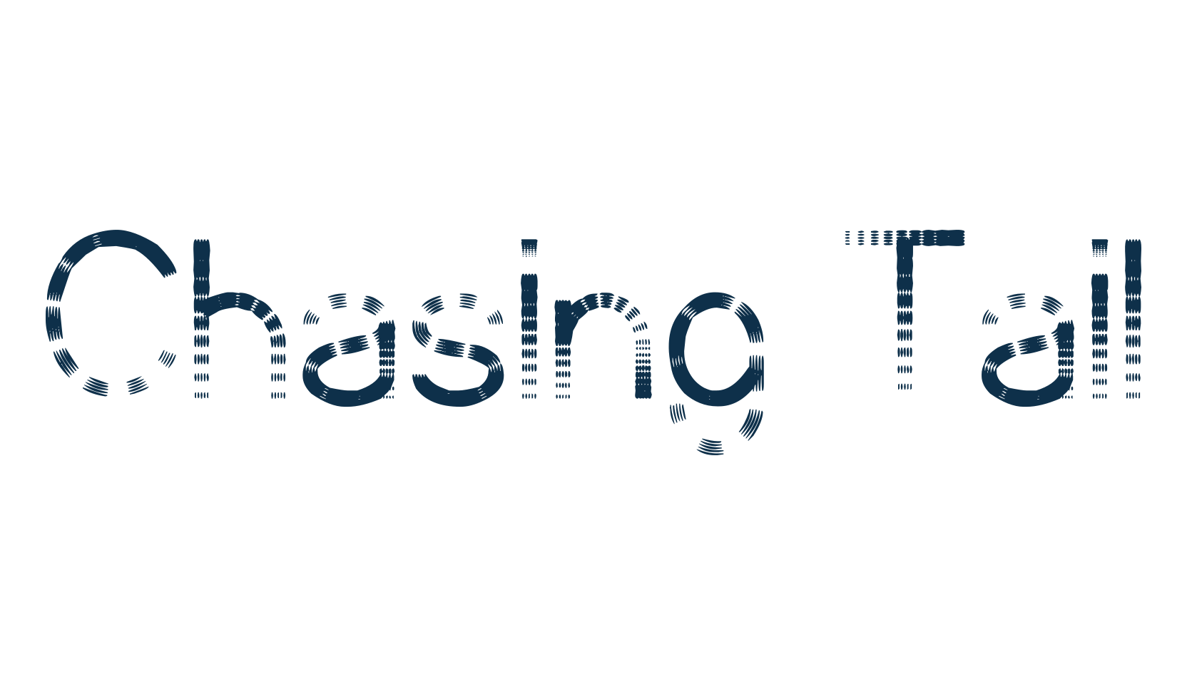 Chasing Tail, fancy various decorative font preview