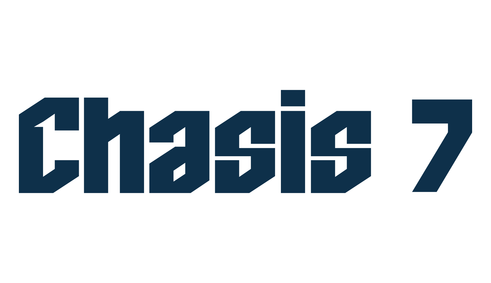 Chasis 7, various font preview