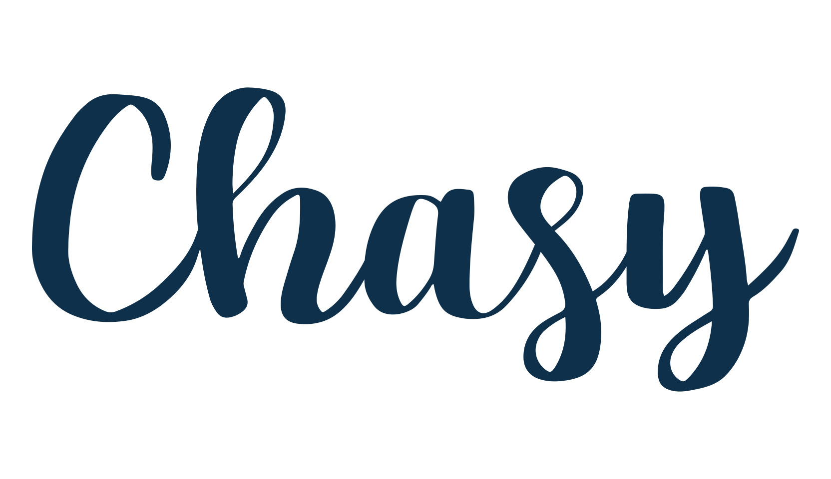 Chasy, calligraphy font preview