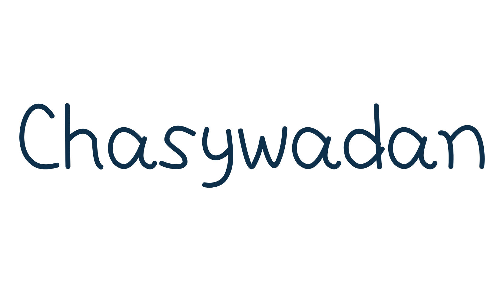 Chasywadan, script handwritten fancy decorative calligraphy font preview