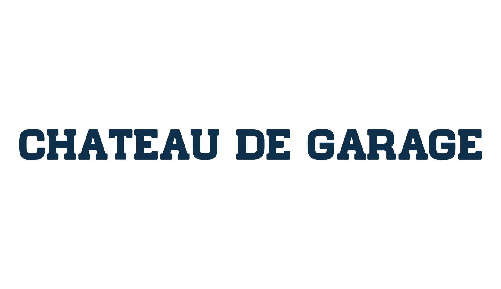 Chateau de Garage, old school font preview