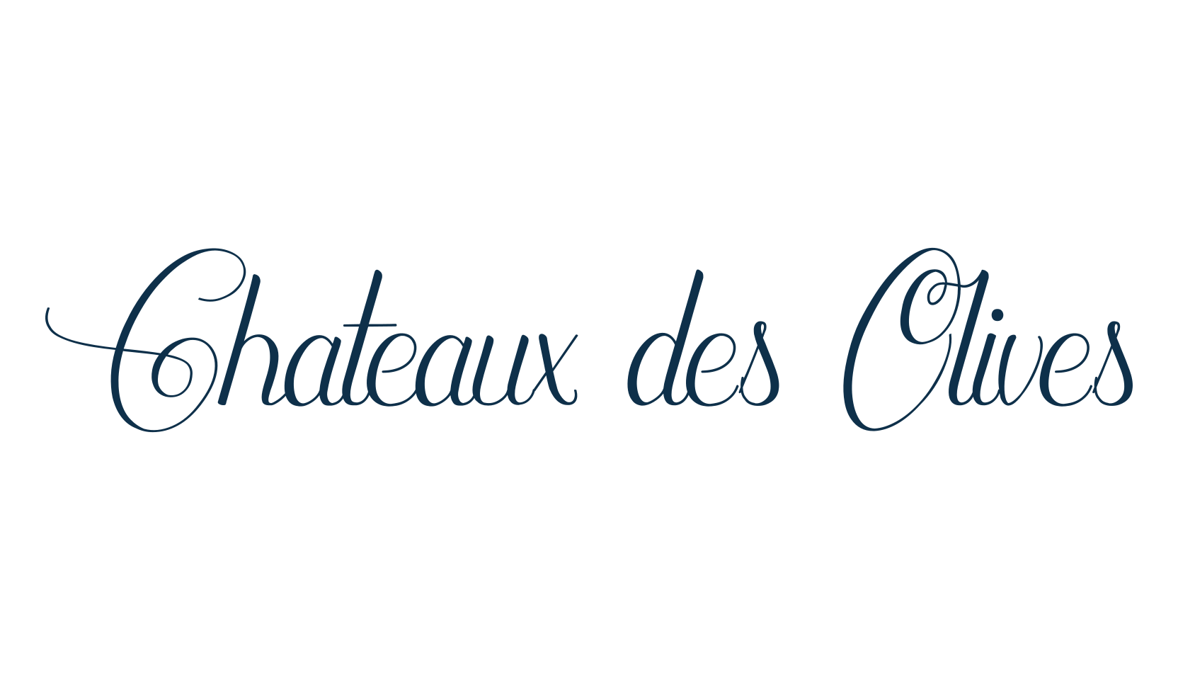 Chateaux des Olives, fancy decorative font preview