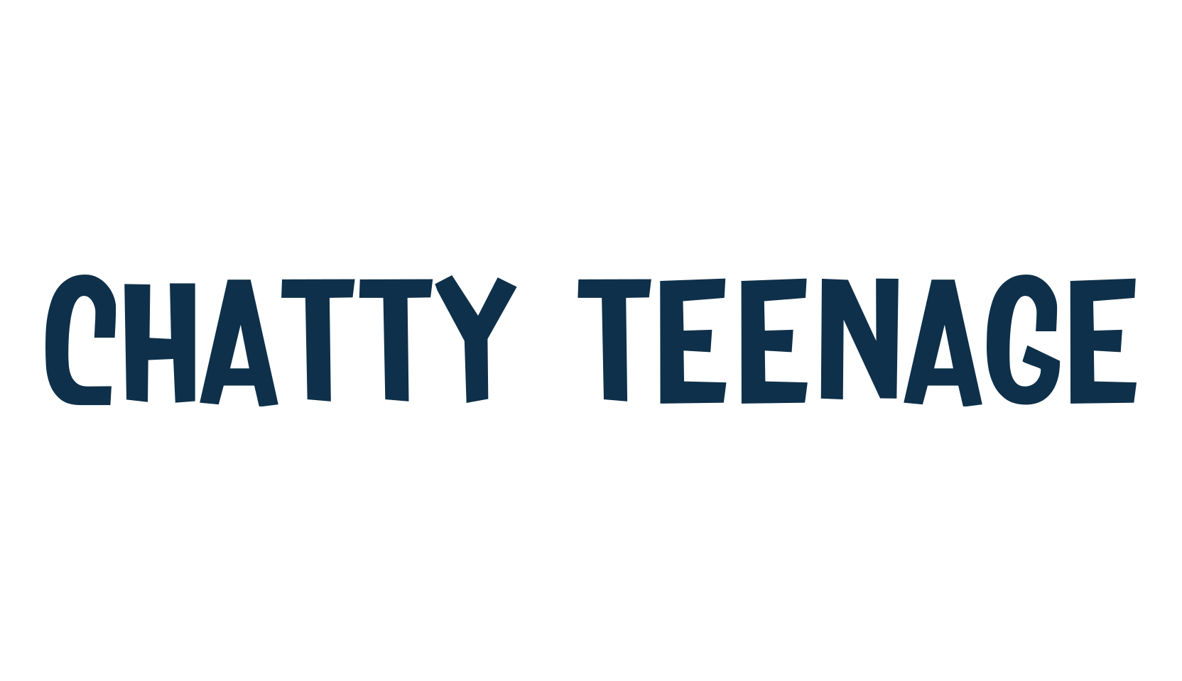 Chatty Teenage, fancy cartoon decorative font preview