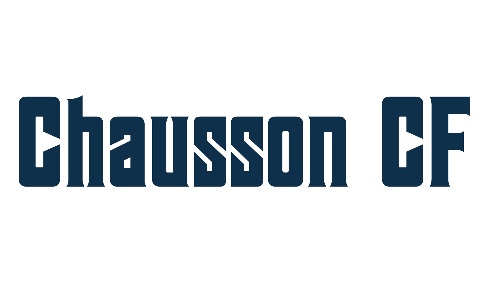 Chausson CF, retro font preview