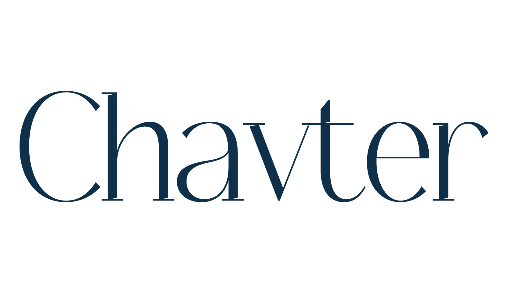 Chavter, basic serif font preview