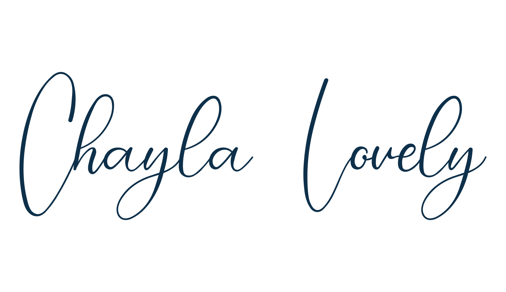 Chayla Lovely, script handwritten fancy decorative calligraphy font preview