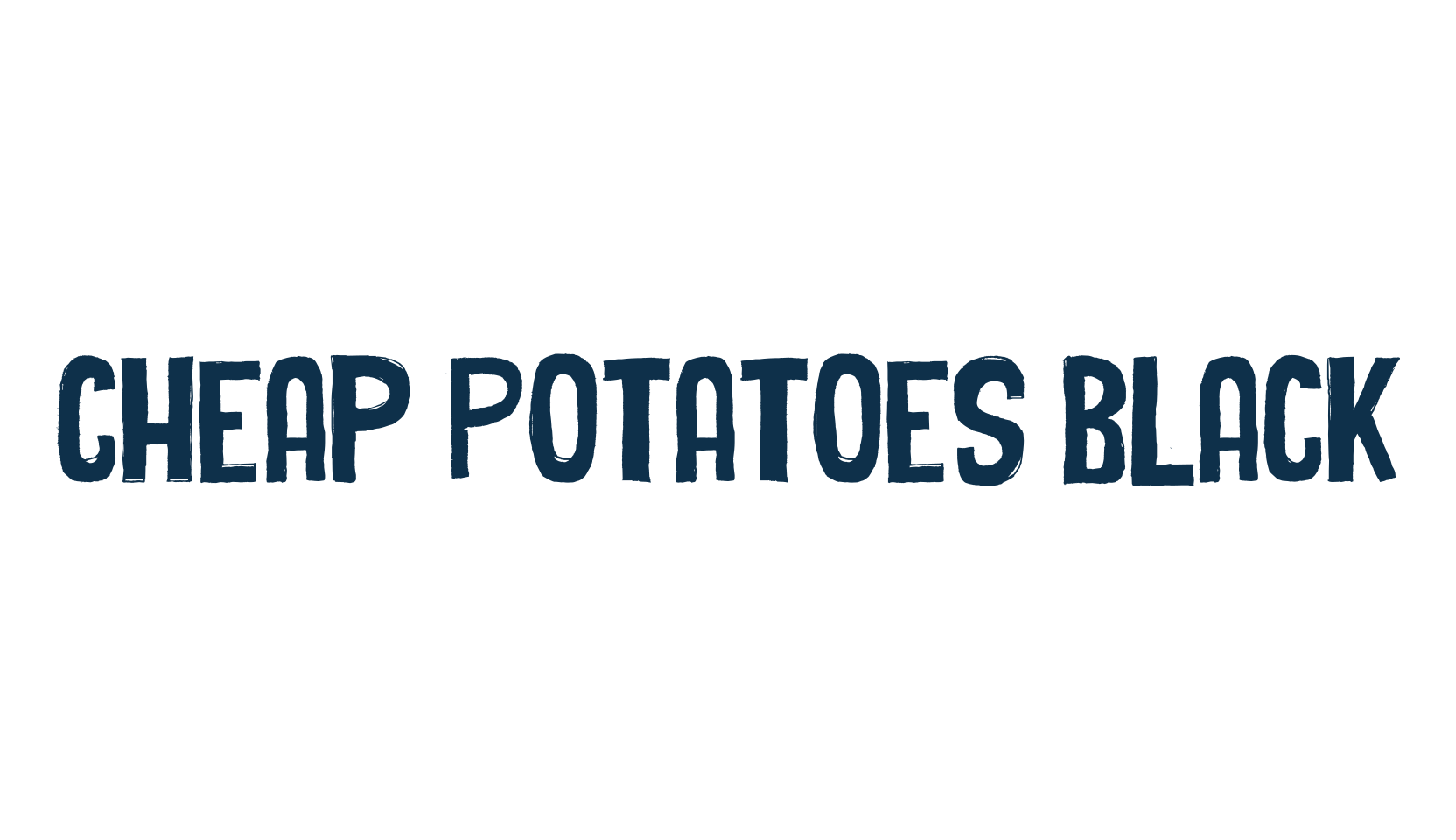 Cheap Potatoes Black, fancy eroded decorative font preview