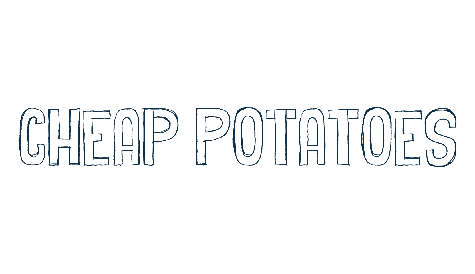 Cheap Potatoes, fancy various decorative font preview