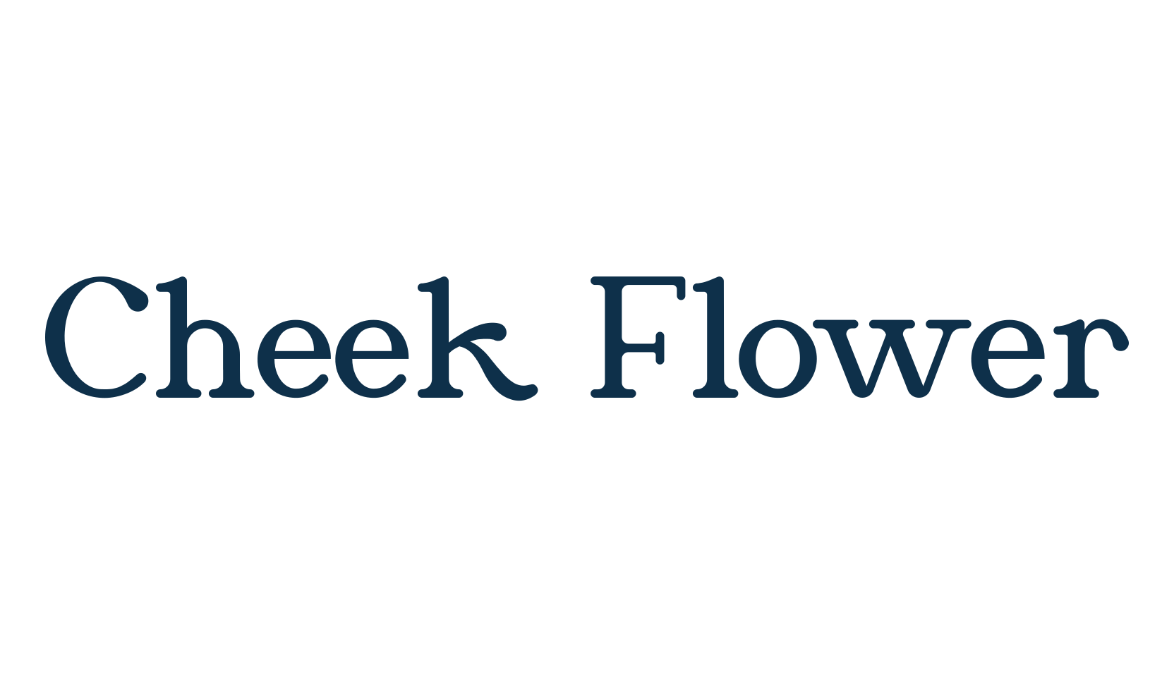 Cheek Flower, serif font preview