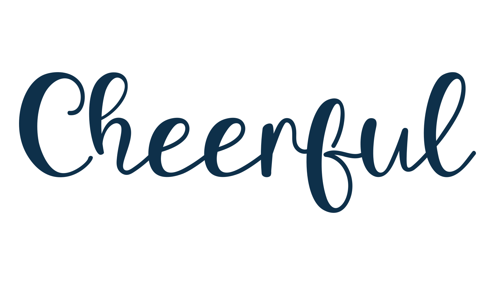 Cheerful (cheerful-2), fancy various decorative script calligraphy font preview