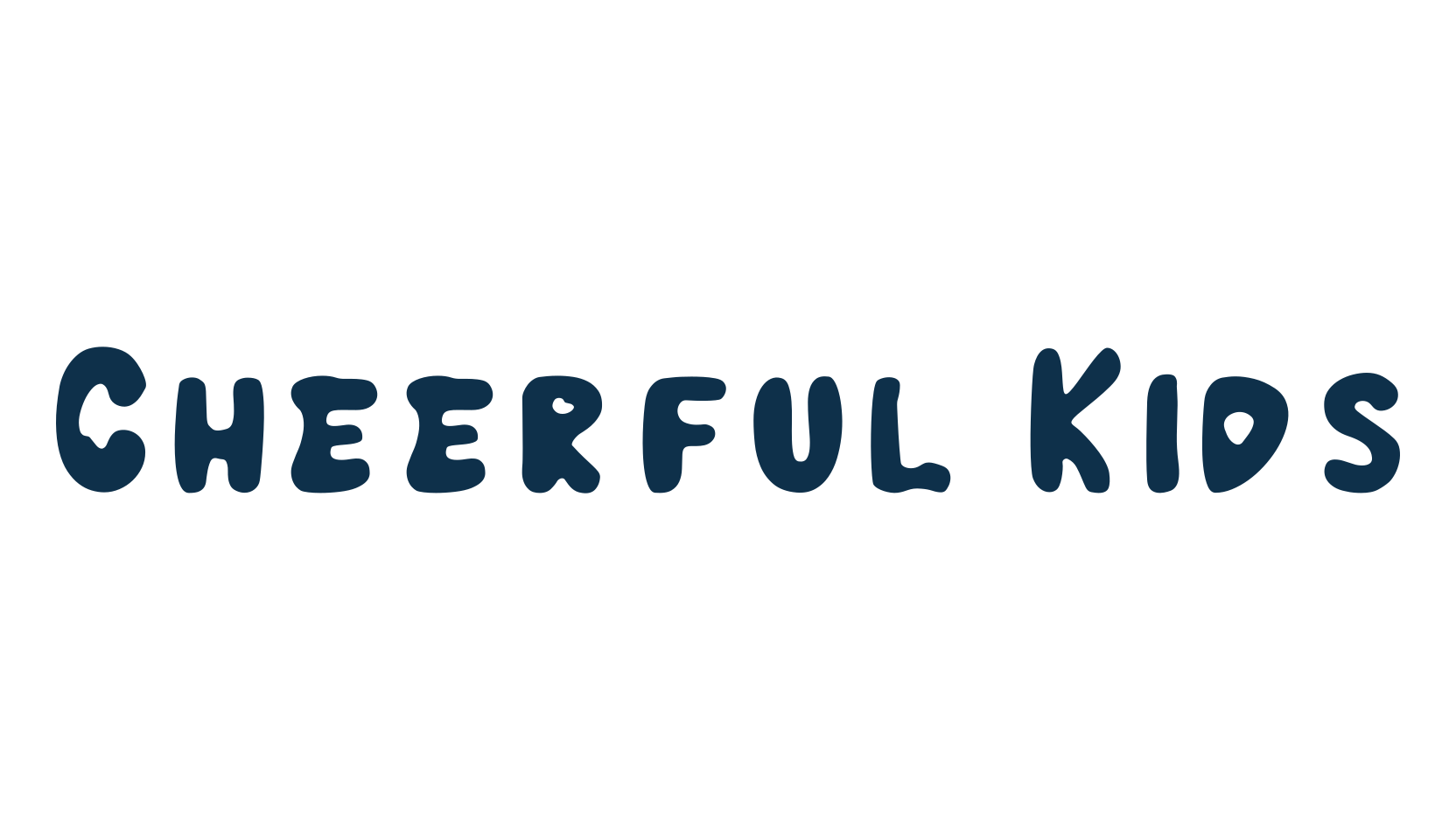 Cheerful Kids, fancy cartoon decorative font preview
